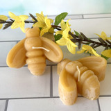 Honey bee beeswax candle set, handmade Alabama beeswax candles, eco-friendly candle gift, natural beeswax candle pair, honey scented candle gift