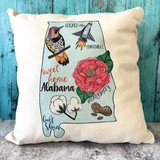 Sweet Home Alabama Pillow Sweet Home Alabama Pillow