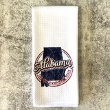 Yellowhammer tea towel Alabama state bird kitchen towel microfiber Southern home decor Alabama gift alt text