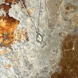 Mustard seed necklace with real seed in teardrop pendant, faith jewelry with Matthew 17:20 card, handmade Christian gift for women