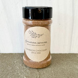 Cinnamon chocolate spice mix in shaker bottle – Alabama-made gourmet baking blend
Chocolate gravy mix with cinnamon and cacao powder close-up texture
Cinnamon chocolate spice sprinkled over pancakes and oatmeal breakfast
Alabama-made spice mix gift for coffee lovers and bakers