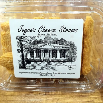 Joyce’s Cheese Straws – gourmet Southern cheese straws made in Alabama, crisp cheddar cheese straws for gifting and entertaining