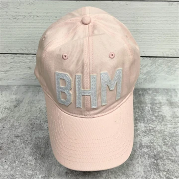 Aviate BHM Hat with embroidered Birmingham airport code, Alabama-made cap, stylish travel hat, Birmingham gift, neutral adjustable baseball cap