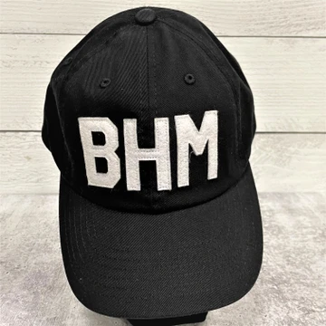 Aviate BHM Hat with embroidered Birmingham airport code, Alabama-made cap, stylish travel hat, Birmingham gift, neutral adjustable baseball cap