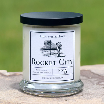 Huntsville Home Soy Candle made in Alabama
Alabama-made soy candle inspired by Huntsville
Rocket City soy candle gift from Alabama
Hand-poured Huntsville, Alabama candle
Premium Alabama home fragrance soy candle