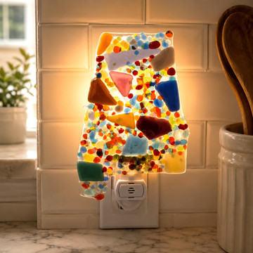 Lemondrop Glass Night Lights - Bird, Heart, State