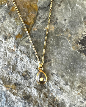 Mustard Seed Necklace - Silver or Gold 18"