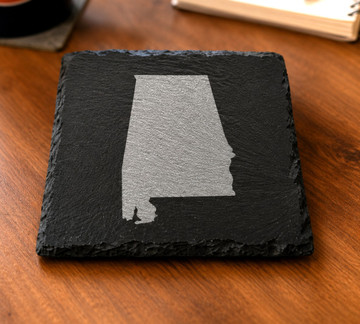 Slate Coaster - State of Alabama