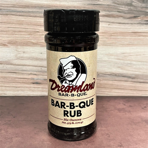 Dreamland BBQ Rub bottle – Alabama barbecue seasoning for grilling and smoking