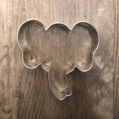 Elephant-shaped cookie cutter, Alabama made metal baking tool, safari cookie cutter, animal cookie cutter, kids baking tool