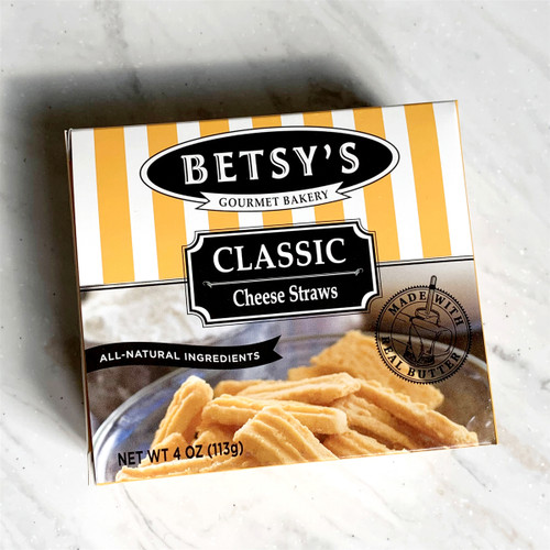 Betsy's Classic Alabama Cheese Straws 4oz – All-Natural Southern Snack Made in Alabama