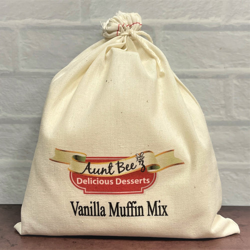 Aunt Bee’z Vanilla Muffin Mix made in Alabama with freshly baked fluffy muffins