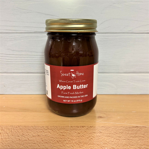 Sweet Home Apple Butter in glass jar, Alabama-made gourmet apple spread, Southern apple butter for gifting, small-batch fruit butter