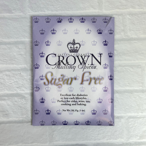 Sugar-Free Crown Mulling Spices packet for cider, mulled wine, and tea – all-natural Alabama-made spice blend for holiday drinks and gifting