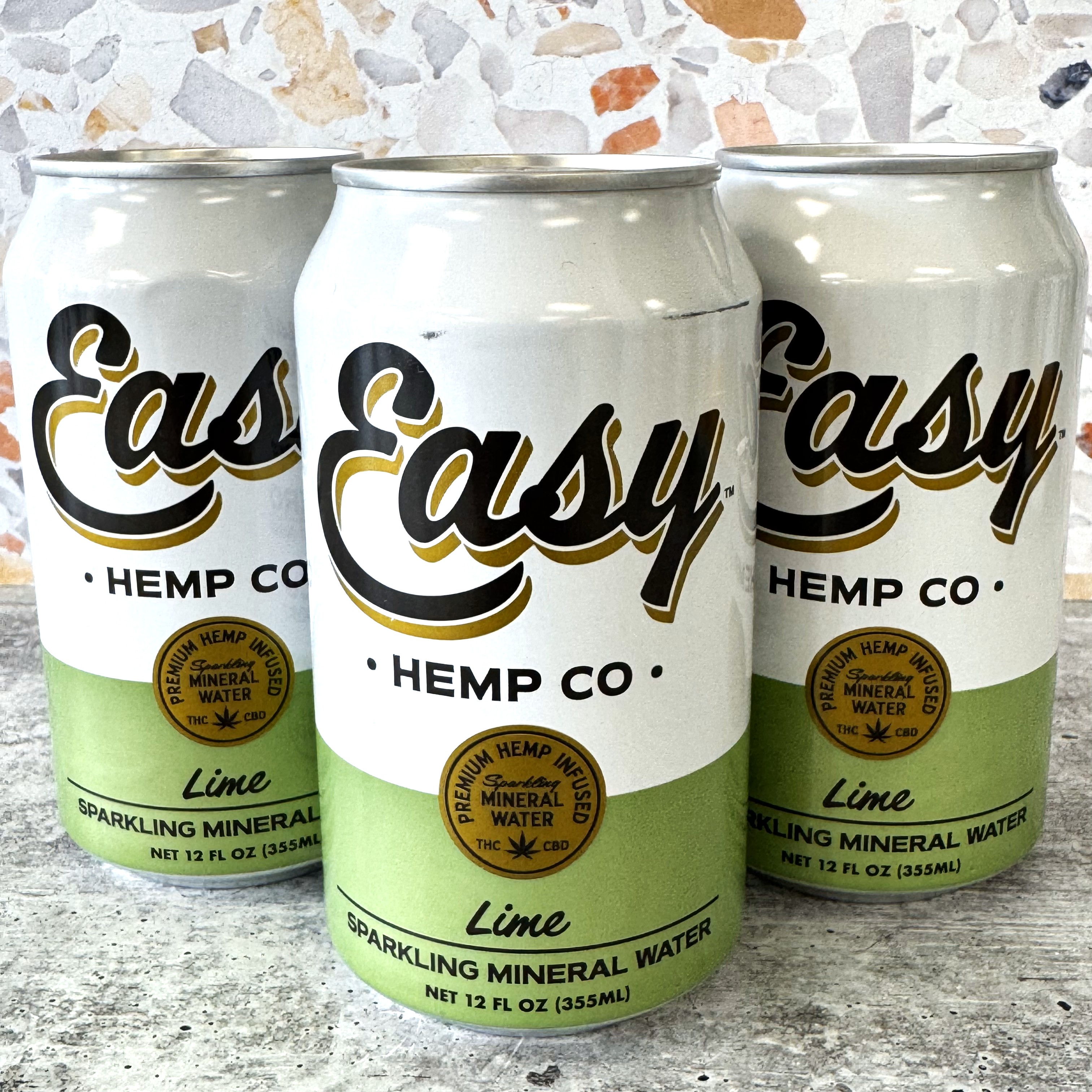 Easy Hemp Co Sparkling Mineral Water Lime - Main Image
