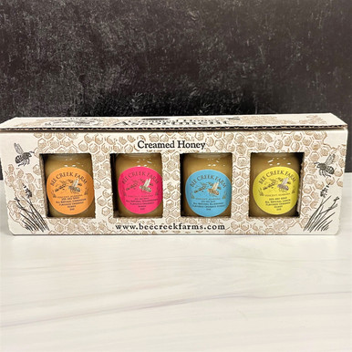 ちょむりん FOREVER BEE HONEY 500g 4本セット Bee Creek Farm Creamed Honey Assortment Box