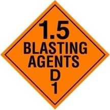 Drive Legally with DOT Explosives Placards.