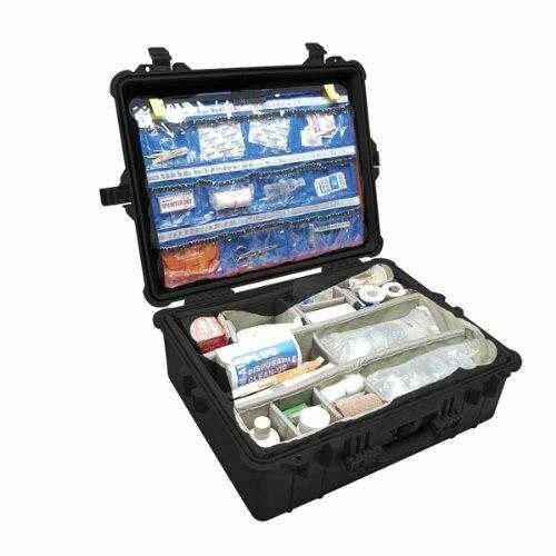 The Pelican 1600 EMS Case with Dividers is the EMS standard.
