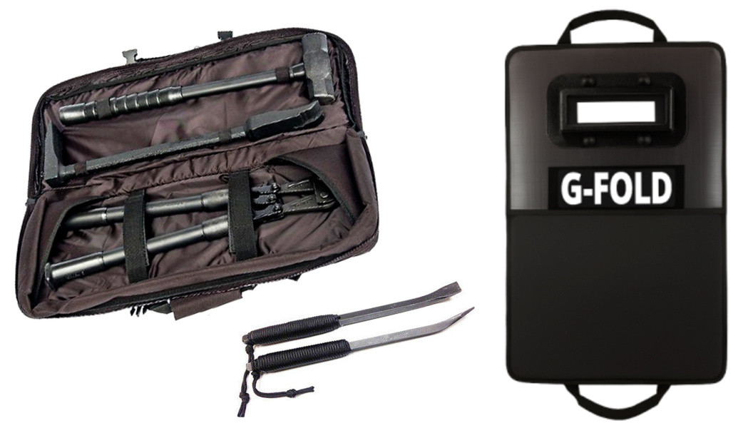 Active Shooter Entry Kit with Ballistic Shield | Breaching Tools