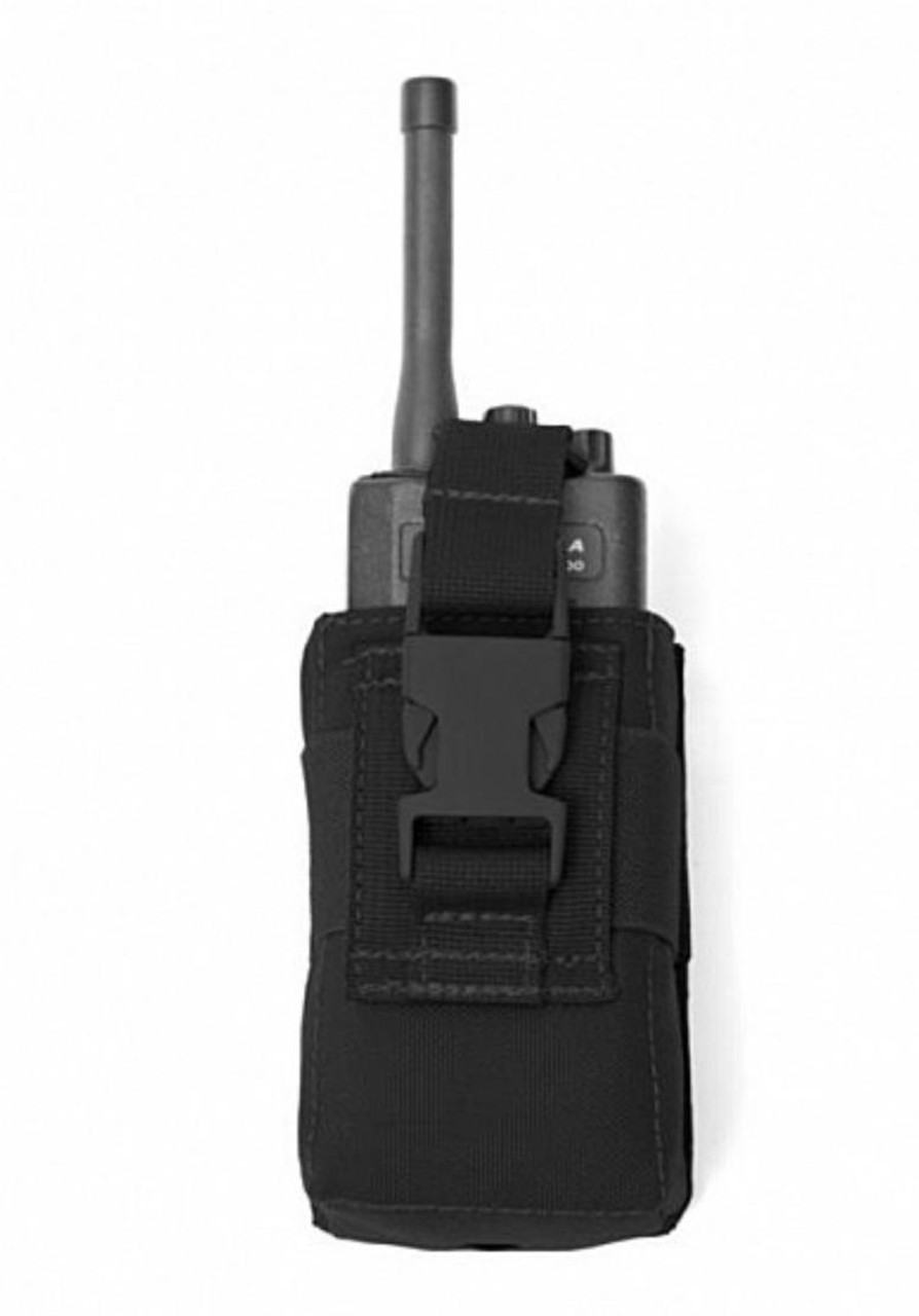 Try the generic Adjustable Small Radio Pouch by Warrior...