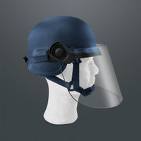 BALLISTIC DEMINING HELMET WITH VISOR