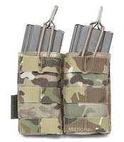 Double MOLLE Open M4 5.56mm Mag / Bungee Retention- 2 Mag
