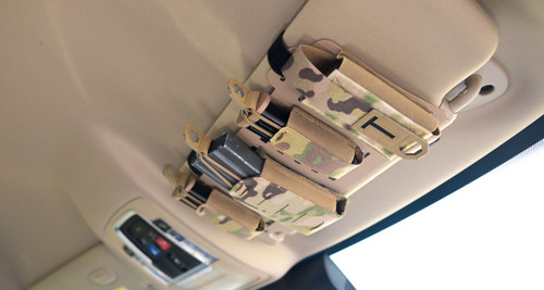 Tactical MOLLE Sun Visor Panel Organizer