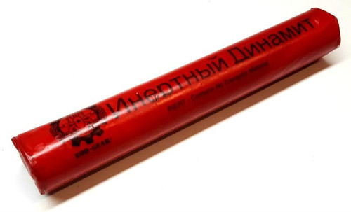 EOD Gear Russian Inert Training Dynamite — Russian-labeled dynamite stick replica, no explosive material, made in USA