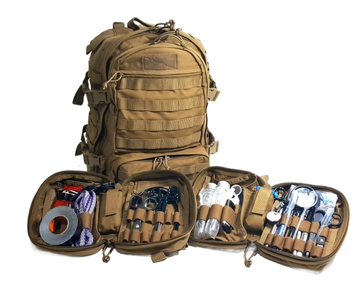 EOD Gear Sensitive Site Exploitation Kit — IED Forensics Kit, Micro HAL Basic, sustainment kit, and field gear in Warrior backpack