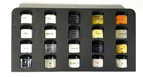 OD Gear HME Training Kit — 20 inert homemade explosive 2 oz. sample containers for IED and HME awareness training, made in USA