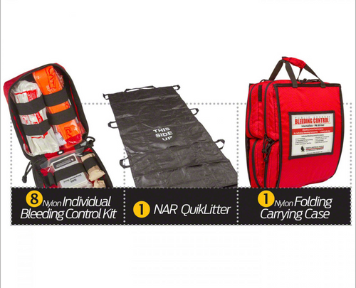 Public Access Bleeding Control Intermediate Kit 8 Pk With Carry Bag