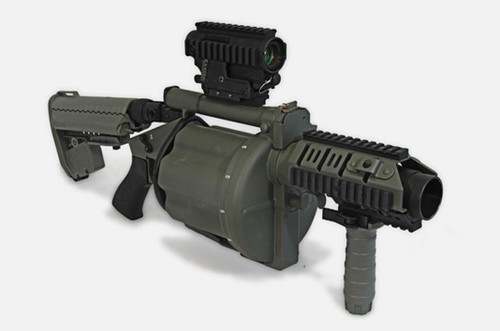 Six Round Drum Grenade Launcher