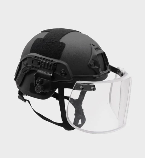 Level IIIA Helmet w/Riot Shield