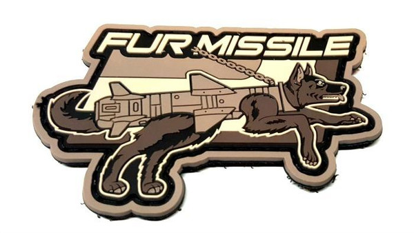 K9 Fur Missile PVC Patch by MIL-SPEC MONKEY | EOD Gear