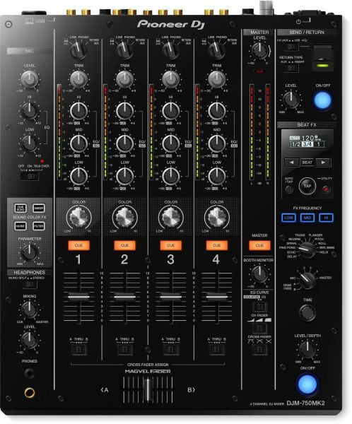 Pioneer DJ DJM-750MK2 Professional 4-Channel DJ Mixer