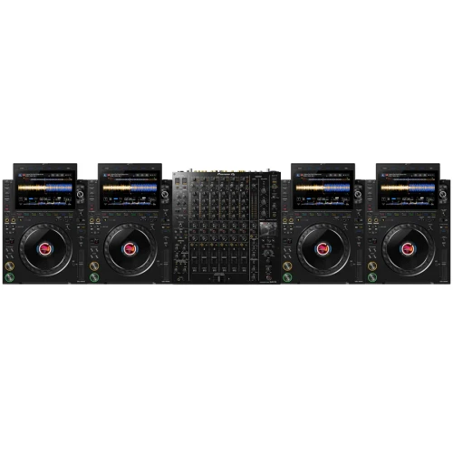 AlphaTheta 4 x CDJ-3000X + DJM-V10 Bundle