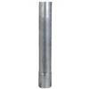 3.5" x 48" Straight Exhaust Stack Pipe Aluminized ID Bottom Nelson 89024A