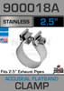 2.5" Stainless Steel AccuSeal Exhaust Clamp (T430) 900018A