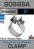 6" Stainless Steel AccuSeal Exhaust Clamp (T430) 90888A