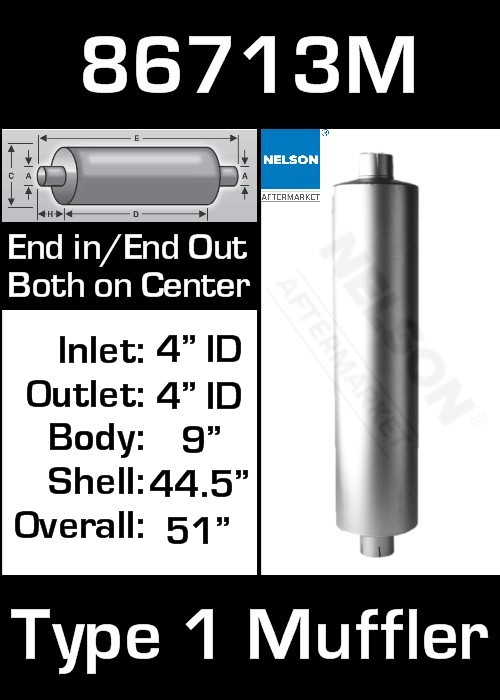 【thetoe】Eberhard Check Muffler Heavy Duty Truck Muffler 9x44 - 4