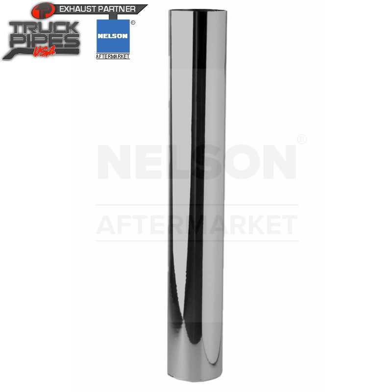 5" x 72" Straight Exhaust Stack Pipe Chrome OD Bottom 89918C