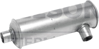 Type 7 Muffler 4" x 4" x 10.1" x 28" Round Nelson 86148M