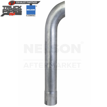 5" x 60" Curved Exhaust Stack Aluminized ID Bottom Nelson 89227A 5" x 60" Curved Exhaust Stack Aluminized ID Bottom Nelson 89227A