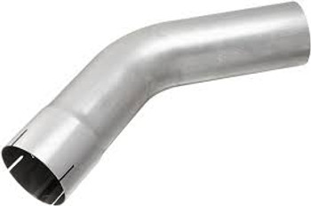 4" OD-ID 45 Degree Exhaust Elbow Aluminized x 8" Leg Length Nelson 89780A