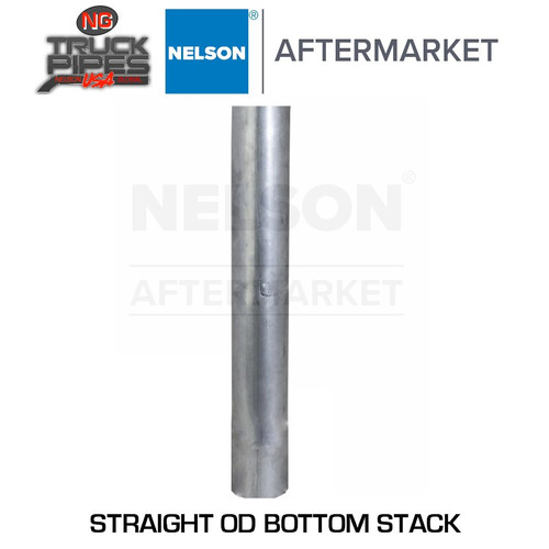 5" x 36" Straight Exhaust Stack Pipe Aluminized OD Bottom Nelson 89017A 5" x 36" Straight Exhaust Stack Pipe Aluminized OD Bottom Nelson 89017A