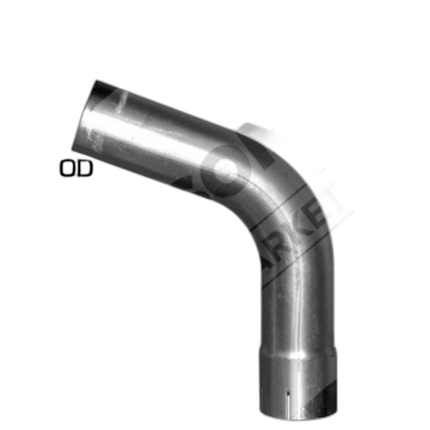 4" OD-ID 70 Degree Exhaust Elbow Aluminized x 12" Leg Length Nelson 89238A