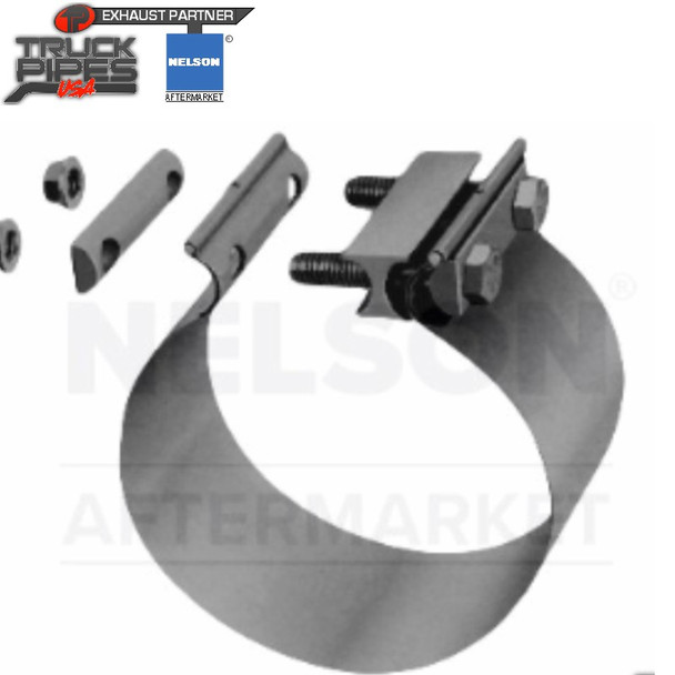 4" Torctite Butt Joint Exhaust Clamp Stainless Steel Nelson 90386A