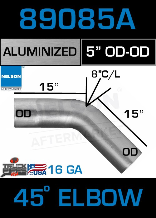 Power Products 5 ID/OD Alumnzd 45 de Elboww, 10545-12A