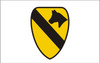 1st Cavalry (White Background) Military Flags