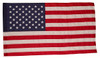 U.S. Flag - Nylon, Embroidered Stars, Sewn Stripes, with Pole Hem